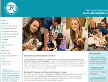Tablet Screenshot of caninerehabinstitute.com